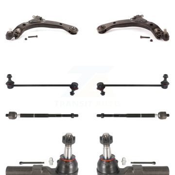 Front Suspension Control Arm And Ball Joint Tie Rod End Bar Link Kit (8Pc) For Saturn Ion KTR-100374