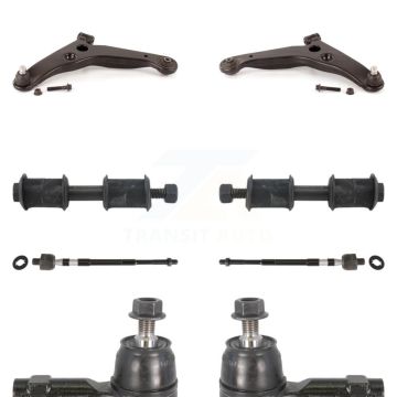 Front Suspension Control Arm Ball Joint Tie Rod End Link Kit (8Pc) For Mitsubishi Lancer KTR-100394