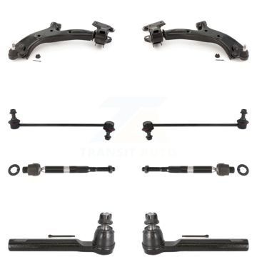 Front Suspension Control Arm And Ball Joint Tie Rod End Bar Link Kit (8Pc) For Honda CR-V KTR-100396