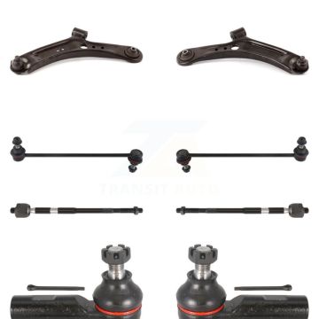 Front Control Arm Ball Joint Assembly Tie Rod End Link Kit (8Pc) For Suzuki SX4 Crossover KTR-100406