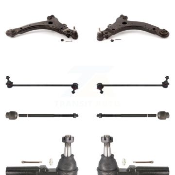Front Control Arm And Ball Joint Tie Rod End Link Kit (8Pc) For Pontiac Grand Prix Buick KTR-100452