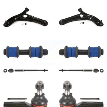 Front Suspension Control Arm And Ball Joint Tie Rod End Link Kit (8Pc) For Toyota Echo KTR-100454