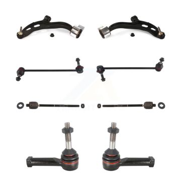 Front Suspension Control Arm & Ball Joint Tie Rod End Link Kit (8Pc) For 2009 Lincoln MKS KTR-100473