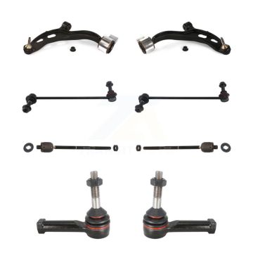 Front Control Arm And Ball Joint Tie Rod End Link Kit (8Pc) For Ford Flex Lincoln MKS MKT KTR-100474