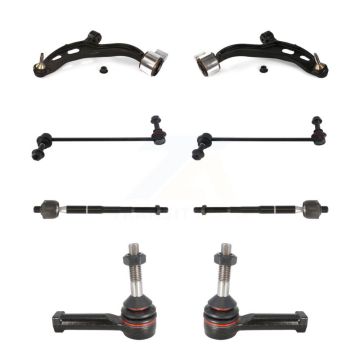Front Suspension Control Arm And Ball Joint Tie Rod End Link Kit (8Pc) For Lincoln MKT KTR-100476