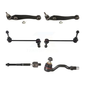 Front Suspension Control Arm Ball Joint Assembly Tie Rod End Link Kit (6Pc) For BMW X5 X6 KTR-100492