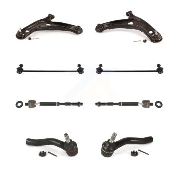 Front Control Arm And Ball Joint Tie Rod End Link Kit (8Pc) For 2006-2008 Toyota Yaris KTR-100550