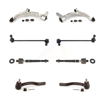 Front Control Arm Ball Joint Assembly Tie Rod End Link Kit (8Pc) For 2007-2013 Acura MDX KTR-100569