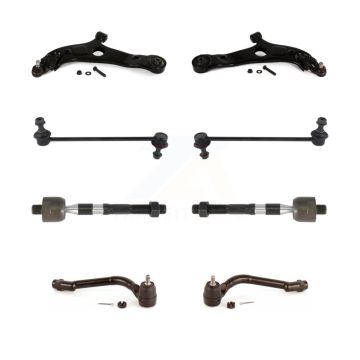 Front Control Arm And Ball Joint Tie Rod End Link Kit (8Pc) For Kia Optima Hyundai Sonata KTR-100574
