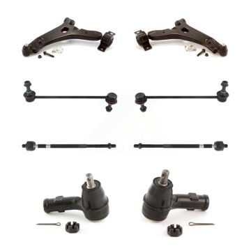 Front Suspension Control Arm & Ball Joint Tie Rod End Link Kit (8Pc) For 2008 Ford Focus KTR-100586