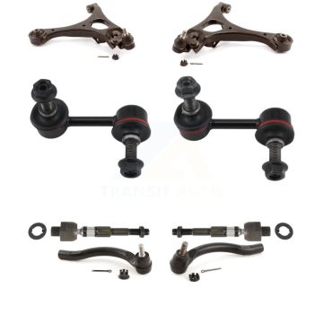 Front Control Arm And Ball Joint Tie Rod End Bar Link Kit (8Pc) For Honda Civic Acura CSX KTR-100598