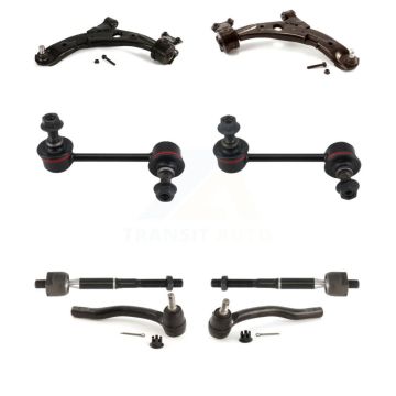 Front Control Arm Ball Joint Assembly Tie Rod End Link Kit (8Pc) For 2007-2012 Mazda CX-7 KTR-100600