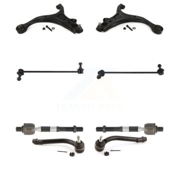 Front Control Arm Ball Joint Tie Rod End Link Kit (8Pc) For Hyundai Santa Fe Kia Sorento KTR-100602