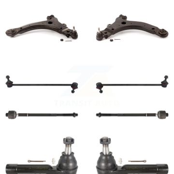 Front Control Arm Ball Joint Tie Rod End Link Kit (8Pc) For Pontiac Montana Base with FWD KTR-101612