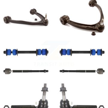 Front Control Arm Ball Joint Tie Rod End Link Kit (8Pc) For GMC Sierra 1500 Chevrolet ESV KTR-101722
