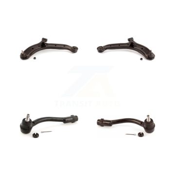 Front Suspension Control Arm Assembly & Tie Rod End Kit For 2006 Hyundai Accent Hatchback KTR-102632