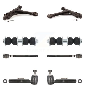 Front Control Arm & Ball Joint Tie Rod End Link Kit (8Pc) For Chevrolet Cavalier Pontiac KTR-103195