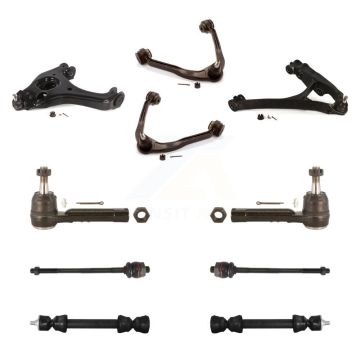Front Control Arms And Lower Ball Joints Tie Rods Link Sway Bar Suspension Kit (10Pc) For KTR-104069