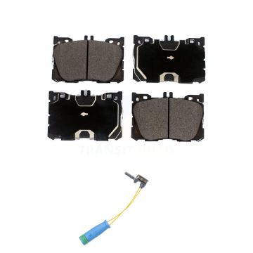 Front Ceramic Brake Pads Wear Sensor Kit For Mercedes-Benz GLC300 C43 AMG GLC43 E450 E300 KTW-100003