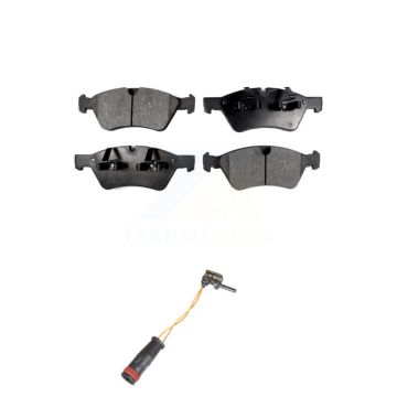 Front Ceramic Disc Brake Pads And Wear Sensors Kit For Mercedes-Benz E350 AWD KTW-100018