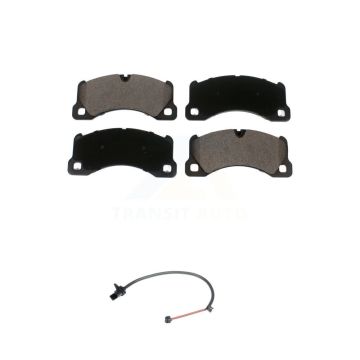 Front Ceramic Disc Brake Pads And Wear Sensors Kit For Porsche Macan with Rotor KTW-100041