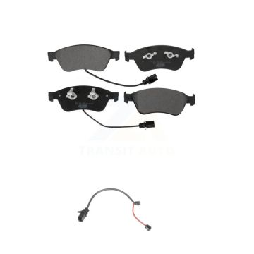 Front Ceramic Disc Brake Pads And Extra Wear Sensors Kit For 2011 Audi S6 5.2L KTW-100082