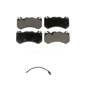 Front Ceramic Disc Brake Pads And Wear Sensors Kit For Audi RS7 With Cast Iron KTW-100087