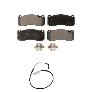 Front Ceramic Disc Brake Pads And Wear Sensors Kit For 2008-2010 BMW 135i 3.0L KTW-100129