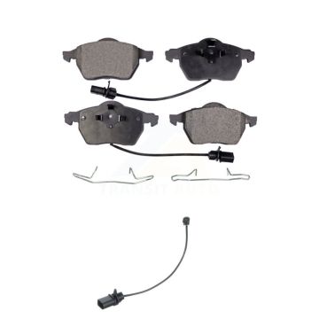 Front Ceramic Disc Brake Pads And Extra Wear Sensors Kit For Volkswagen Passat KTW-100135