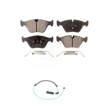 Front Ceramic Disc Brake Pads And Wear Sensors Kit For BMW 330Ci 330i 330xi M3 KTW-100138