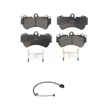 Front Ceramic Disc Brake Pads And Wear Sensors Kit For Porsche Cayenne KTW-100143