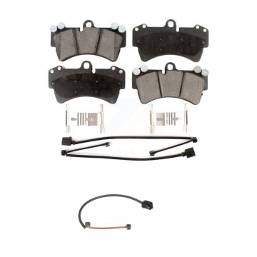 Front Ceramic Disc Brake Pads And Extra Wear Sensors Kit For Audi Q7 Porsche Cayenne KTW-100144
