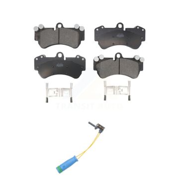 Front Ceramic Disc Brake Pads And Wear Sensors Kit For 2017-2018 Mercedes-Benz G550 4x4 KTW-100162