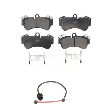 Front Ceramic Disc Brake Pads And Wear Sensors Kit For Porsche Cayenne KTW-100163