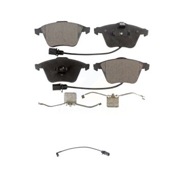 Front Ceramic Disc Brake Pads And Extra Wear Sensors Kit For 2008 Audi A4 Quattro S4 KTW-100166