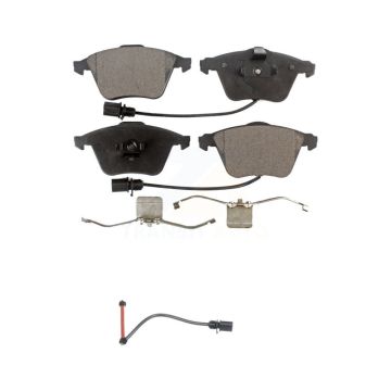 Front Ceramic Disc Brake Pads And Extra Wear Sensors Kit For 2011 Audi A6 Quattro KTW-100168