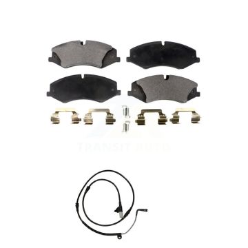 Front Ceramic Brake Pad Wear Sensor Kit For 10-13 Land Rover Range Sport with 360mm Rotor KTW-100172