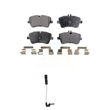 Front Ceramic Brake Pad And Wear Sensor Kit For 2003 Mercedes-Benz CLK320 Coupe with 3.2L KTW-100178