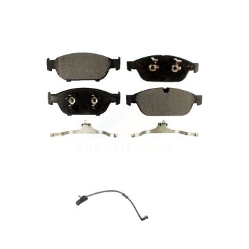 Front Ceramic Disc Brake Pads And Wear Sensors Kit For Audi A6 Quattro A7 KTW-100183