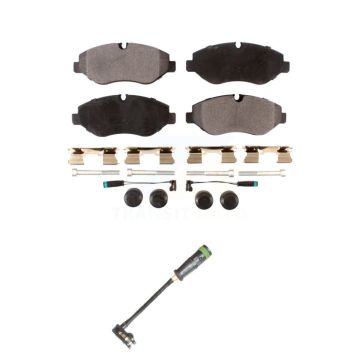 Front Ceramic Disc Brake Pad Extra Wear Sensor Kit For Mercedes-Benz Sprinter 2500 Metris KTW-100186