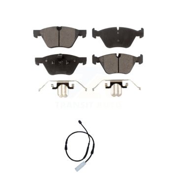 Front Ceramic Disc Brake Pads And Wear Sensors Kit For BMW 128i 3.0L KTW-100193
