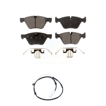 Front Ceramic Disc Brake Pads And Wear Sensors Kit For 2012 BMW X1 xDrive28i KTW-100194