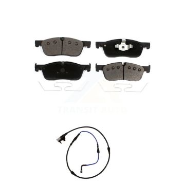 Front Ceramic Disc Brake Pads And Wear Sensors Kit For Jaguar XE XF KTW-100221