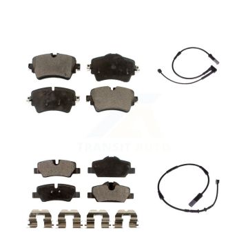 Front Rear Ceramic Disc Brake Pads And Wear Sensors Kit For Mini Cooper KTW-100230