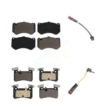 Front Rear Ceramic Disc Brake Pads And Wear Sensors Kit For Mercedes-Benz C63 AMG S KTW-100243
