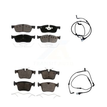 Front Rear Ceramic Disc Brake Pads And Wear Sensors Kit For Land Rover Range Evoque KTW-100250