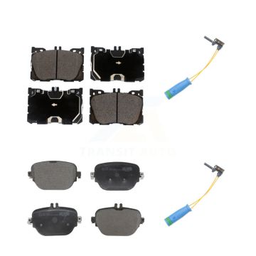 Front Rear Ceramic Brake Pad & Wear Sensor Kit For Mercedes-Benz E400 E450 E43 AMG CLS450 KTW-100254