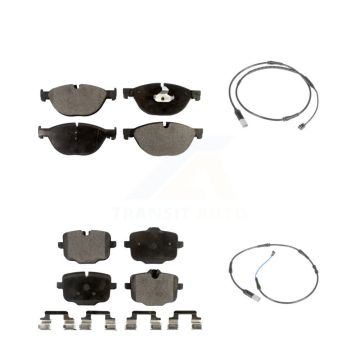 Front Rear Ceramic Disc Brake Pad And Wear Sensor Kit For BMW 650i xDrive Gran Coupe 550i KTW-100256