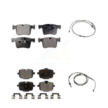 Front Rear Ceramic Disc Brake Pads And Wear Sensors Kit For 2012 BMW X3 From 10 11 KTW-100257