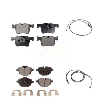 Front Rear Ceramic Disc Brake Pads And Wear Sensors Kit For BMW X3 X4 KTW-100258